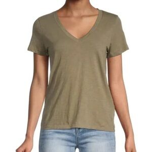 Madewell green v neck T-shirt